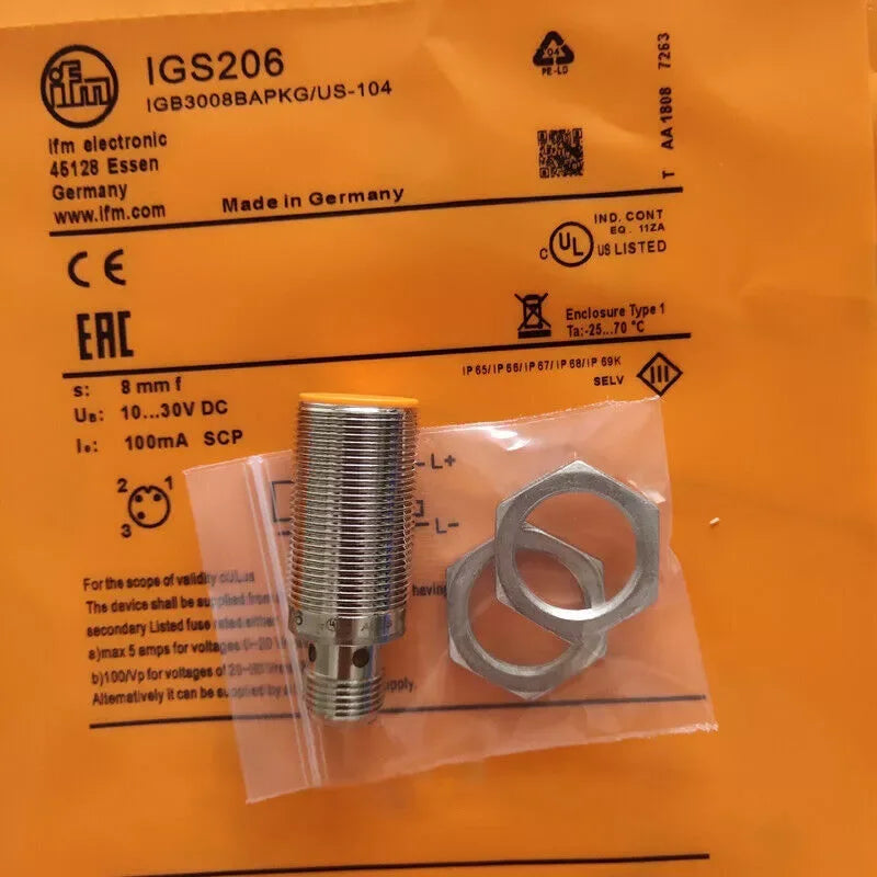 IFM IGS206 Industrial Proximity Switch Sensor - High Precision Inductive Sensor - ZYYKZ Test Equipment