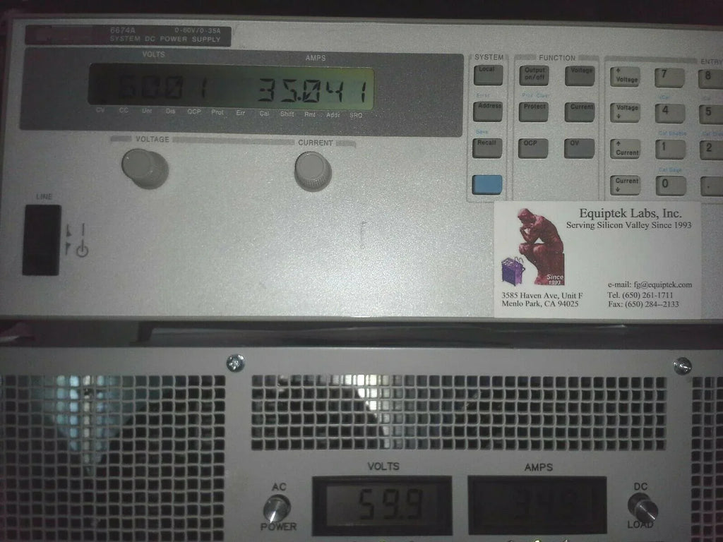 HP 6674A Programmable DC Power Supply 0-20V 0-10A - ZYYKZ Test Equipment