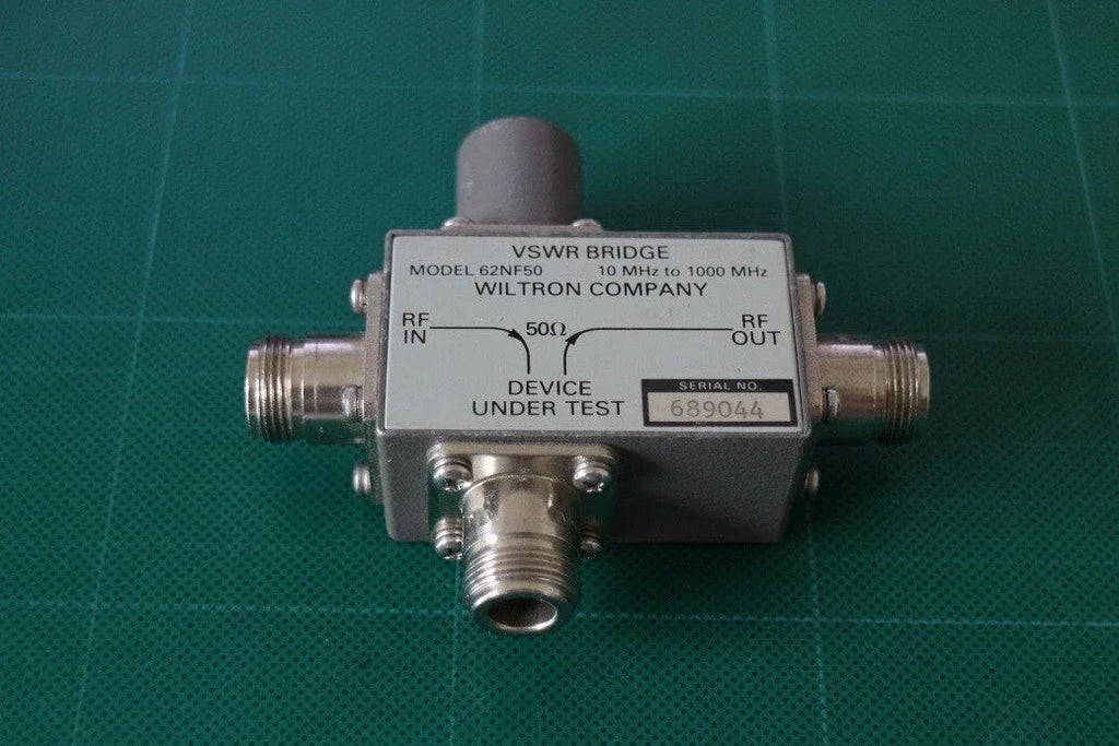 Wiltron 62NF50 VSWR Bridge 10-1000 MHz for RF Testing - ZYYKZ Test Equipment