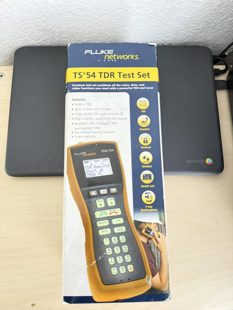 Fluke Networks TS54 Time Domain Reflectometer (TDR) Phone Test Set with LCD - New - ZYYKZ Test Equipment