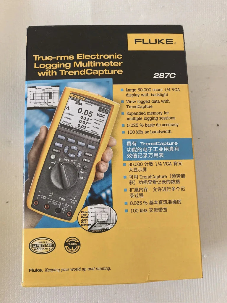 Fluke 287C True RMS Digital Multimeter with Data Logging - ZYYKZ Test Equipment