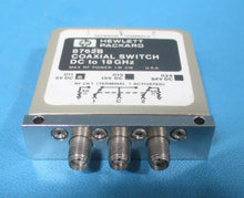 Load image into Gallery viewer, HP Agilent 8762B Coaxial SPDT Switch DC to 18 GHz, Option 024 - ZYYKZ Test Equipment