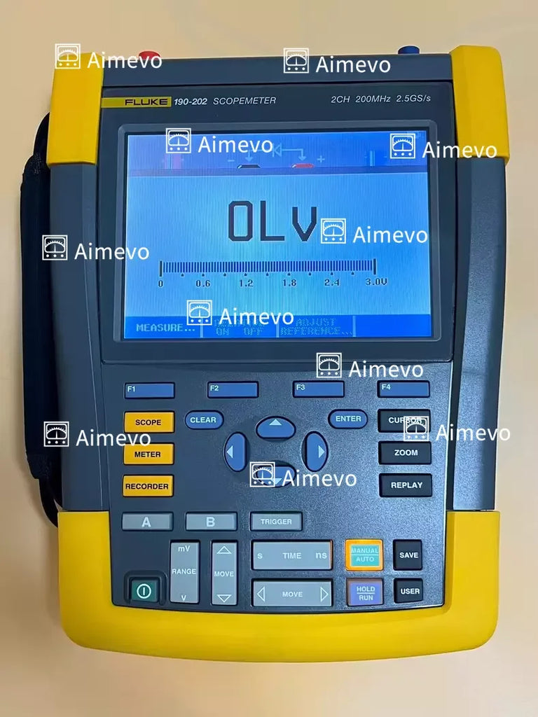 Fluke 190-202/2CH ScopeMeter Oscilloscope 200MHz 2.5GS/s - ZYYKZ Test Equipment