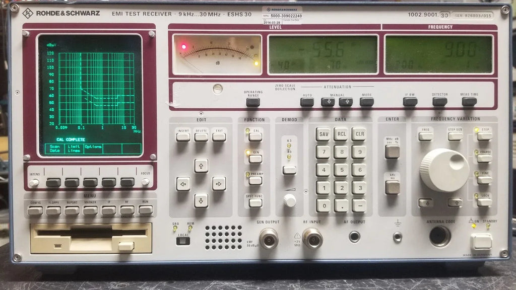 Rohde & Schwarz ESHS30 EMI Receiver 9 kHz to 30 MHz RF Interference Analyzer - ZYYKZ Test Equipment