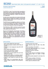 Load image into Gallery viewer, CESVA SC202 Class 2 Sound Level Meter - 30.5 dB to 140 dB