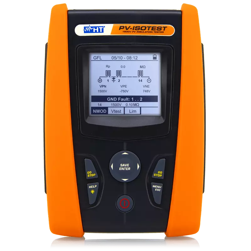 HT PV-ISOTEST 1500V Insulation & Continuity Tester with GFL Function for Photovoltaic Systems