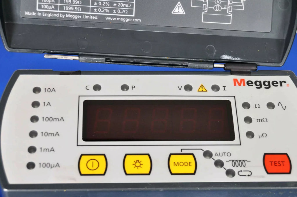 Megger DLRO10 Ducter 10A Micro-Ohmmeter with NIST Calibration and Leads