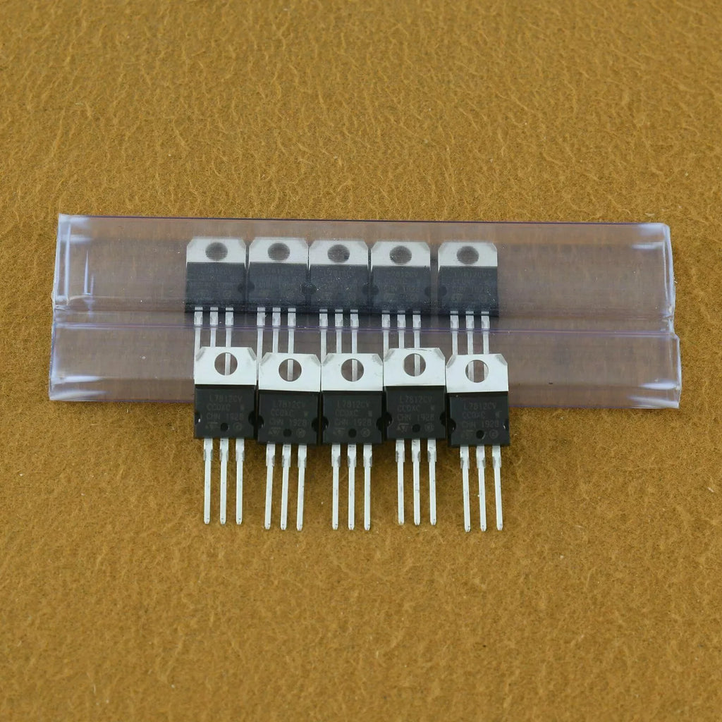 5-Pack L7812CV LM7812 12V 1.5A Voltage Regulator ICs - ZYYKZ Test Equipment