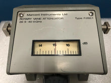 Load image into Gallery viewer, Marconi 6052/1 Precision Rotary Vane Attenuator - ZYYKZ Test Equipment