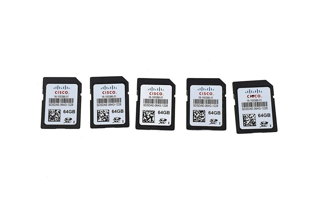Cisco 16-100386-01 64GB SD Flash Memory Card for Network Devices - ZYYKZ Test Equipment