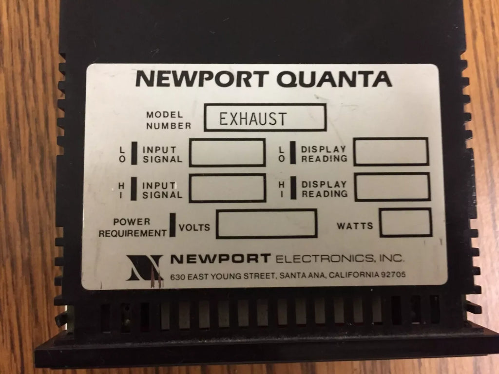 Newport Model Exhaust Digital Panel Meter with High-Precision Display - ZYYKZ Test Equipment