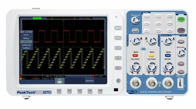 Peaktech P1270 Digital Storage Oscilloscope - 300MHz, 2 Channels, 2.5 GS/s DSO