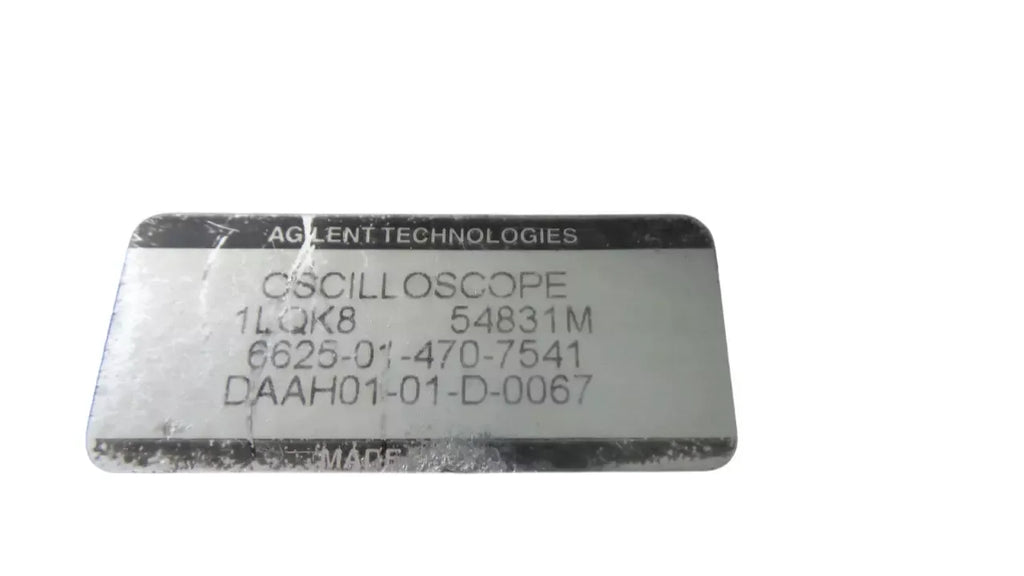 Agilent 54831M Infiniium 600 MHz 4 GSa/s Digital Oscilloscope - ZYYKZ Test Equipment