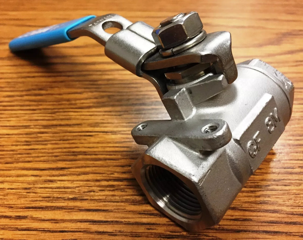 NIBCO NL94Q78 T580S6R66LL ¾” Stainless Steel Threaded Ball Locking Lever, 2PC - ZYYKZ Test Equipment