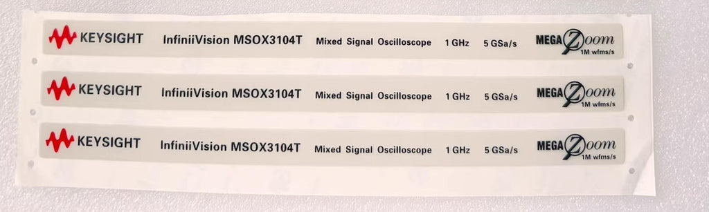 Keysight Label Nameplate for DSOX3014G, MSOX3104G, DSOX3104T, MSOX3104T