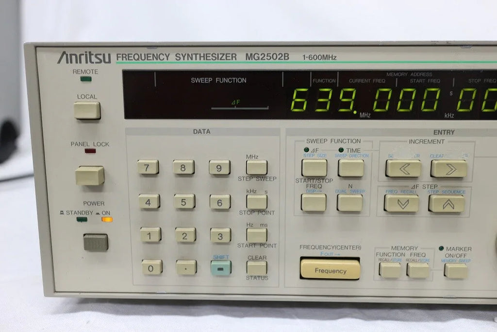 ANRITSU 1Hz-600MHz Frequency Synthesizer - Precision Signal Generator - ZYYKZ Test Equipment