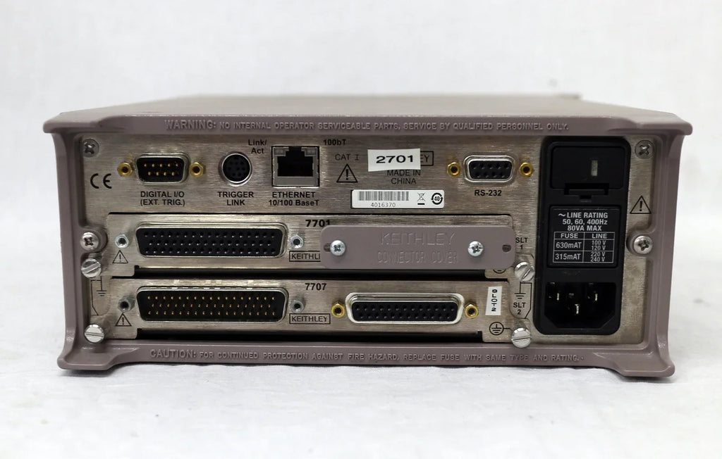Keithley 2701 Data Acquisition System with 7701/7707 Switch Modules - ZYYKZ Test Equipment