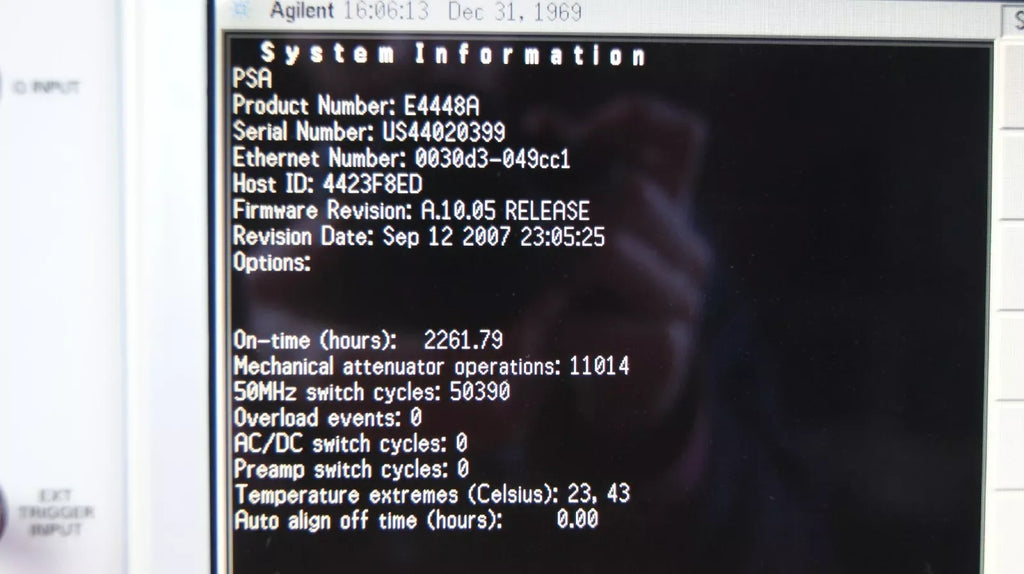 Agilent Keysight E4448A PSA Series Spectrum Analyzer - 3 Hz to 26.5 GHz - ZYYKZ Test Equipment