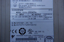 Load image into Gallery viewer, YASKAWA SGDV-200A05A High-Performance AC Servopack Drive - ZYYKZ Test Equipment