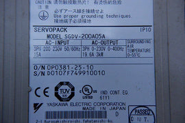YASKAWA SGDV-200A05A High-Performance AC Servopack Drive - ZYYKZ Test Equipment