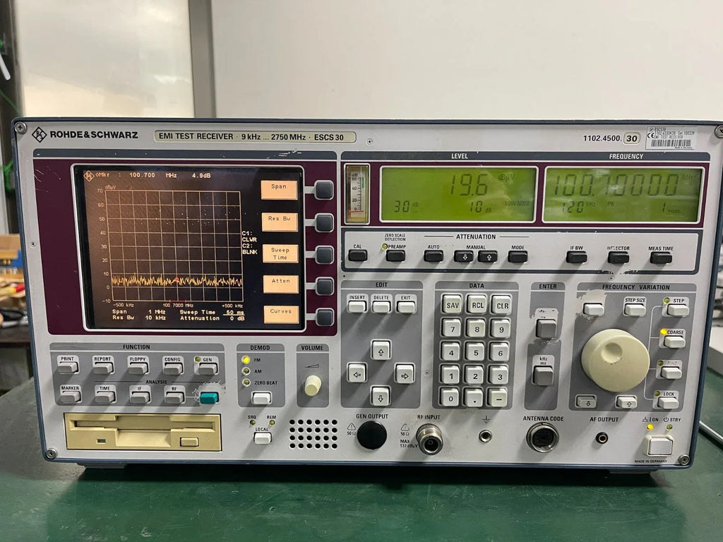 Rohde & Schwarz ESCS30 EMI Test Receiver 9 kHz to 2.75 GHz - ZYYKZ Test Equipment