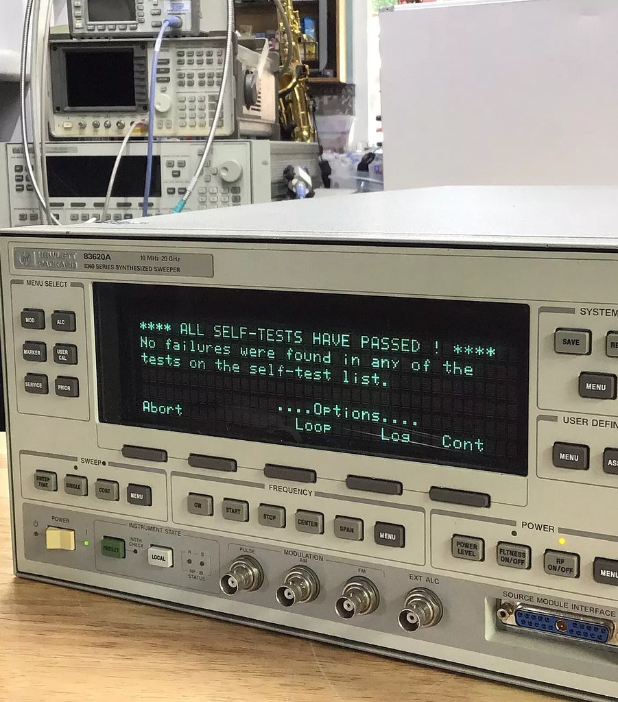 Agilent HP 83620A 20 GHz Synthesized Sweep Generator with Calibration, Options 001 & 008 - ZYYKZ Test Equipment