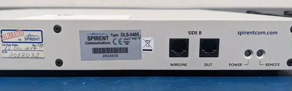 Spirent DLS-5405 VDSL2 Noise Injection Unit for Network Testing - ZYYKZ Test Equipment