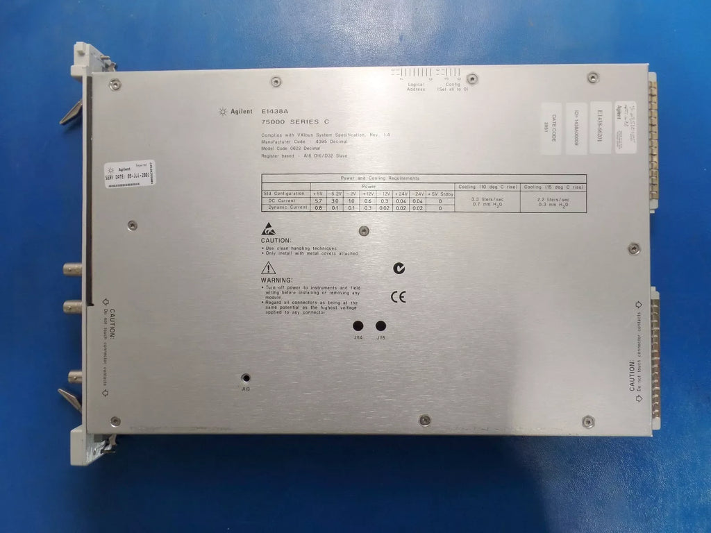 HP Agilent E1438A-288 VXI Digitizer Module with Option 288 - Tested - ZYYKZ Test Equipment