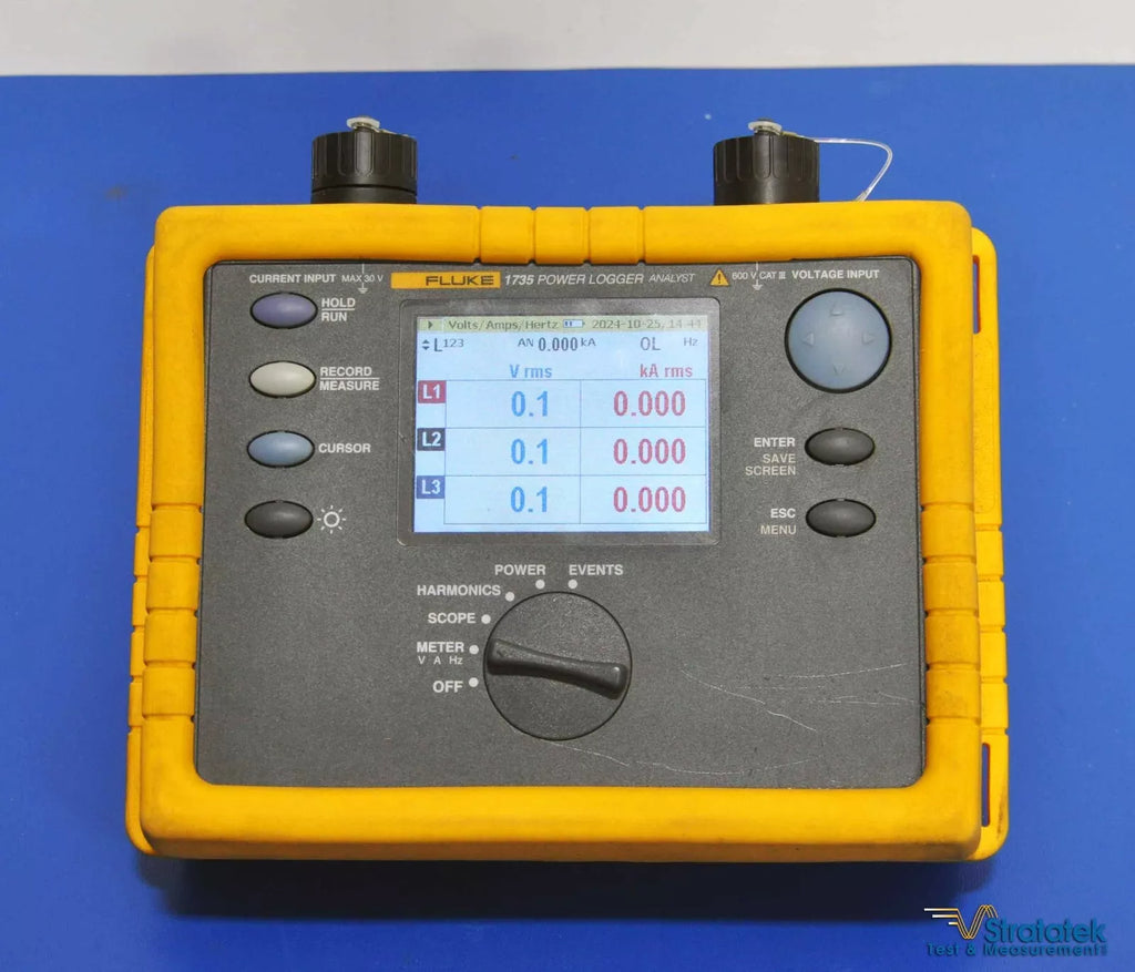 Fluke 1735 3-Phase Power Logger with 3000A Flexi CTs - Calibrated