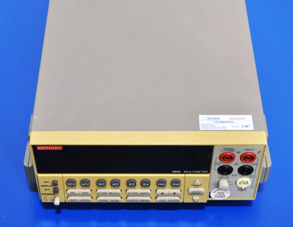 Keithley 2002 8.5 Digit Multimeter - Calibrated DMM