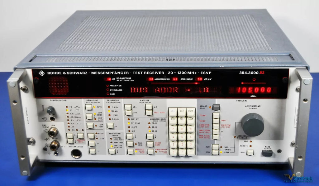 Rohde & Schwarz ESVP Measuring Receiver 20MHz - 1.3GHz Programmable UHF/VHF