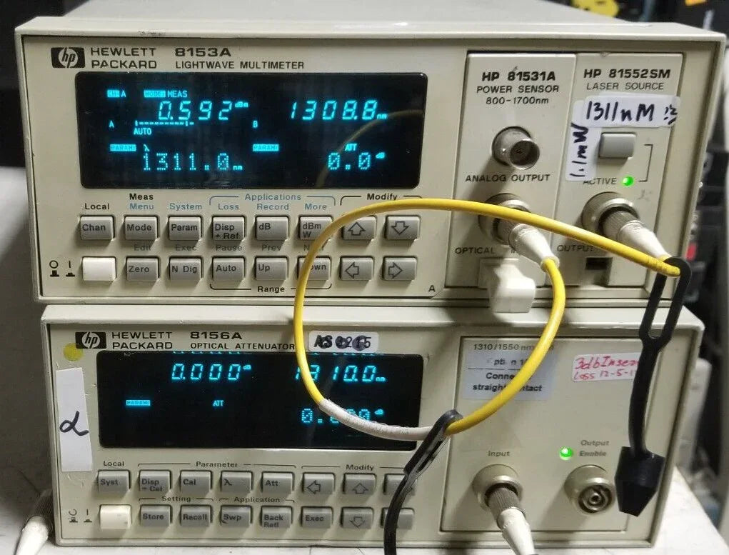 Optical Attenuator 1310nm-1550nm with Angled FC/PC Connectors - ZYYKZ Test Equipment