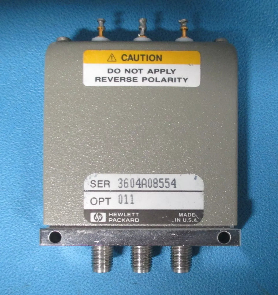 HP Agilent 8762B Coaxial SPDT Switch DC to 18 GHz, Option 024 - ZYYKZ Test Equipment