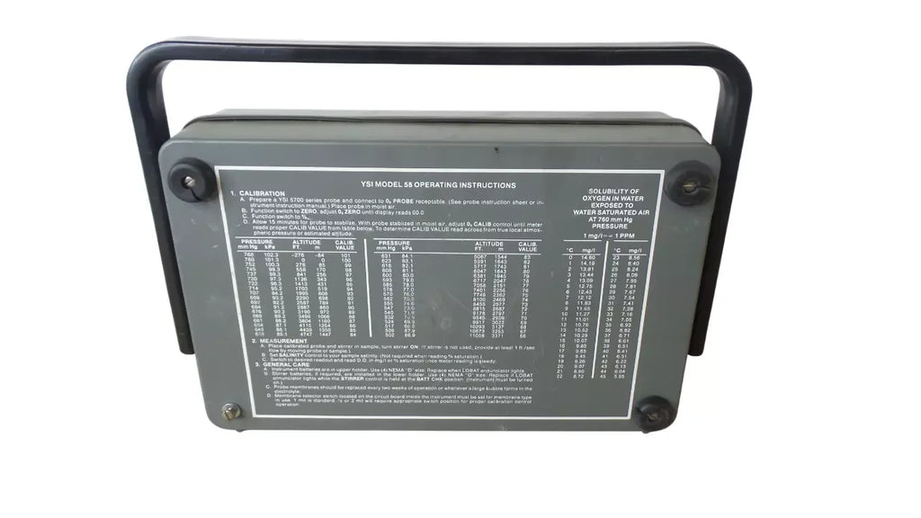 YSI Model 58 Dissolved Oxygen Meter for Accurate Water Quality Testing - ZYYKZ Test Equipment