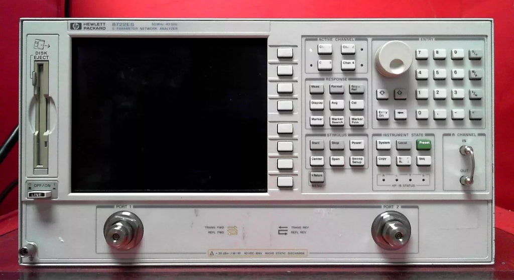 Agilent 8722ES Vector Network Analyzer with Option 089 - ZYYKZ Test Equipment