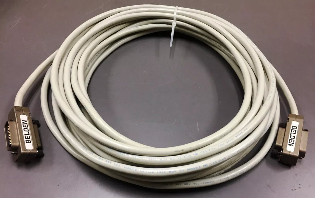 Belden Shielded CM 6PR26 10C26 1C24 E108998 50FT Cable with Connectors - ZYYKZ Test Equipment