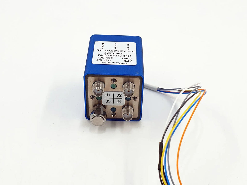Teledyne 12V 18GHz SMA RF Coaxial Switch for High-Frequency Signal Routing - ZYYKZ Test Equipment