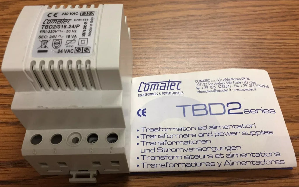 Comatec TBD2-018-24-P Industrial 24V 18W Power Supply - ZYYKZ Test Equipment