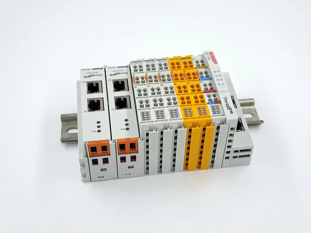 Beckhoff EtherCAT PLC Module with EL2911, EL1008, EL2008, EL2502 I/O Terminals - ZYYKZ Test Equipment