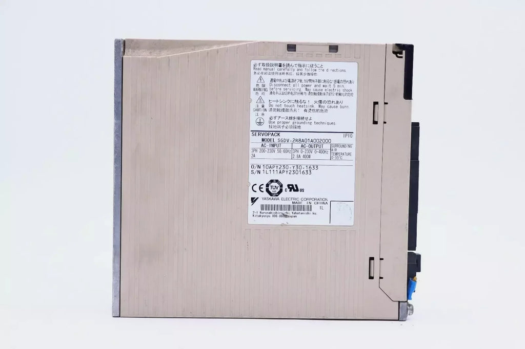 Yaskawa SGDV-2R8A01A002000 Sigma-V Series High-Performance Servo Drive - ZYYKZ Test Equipment