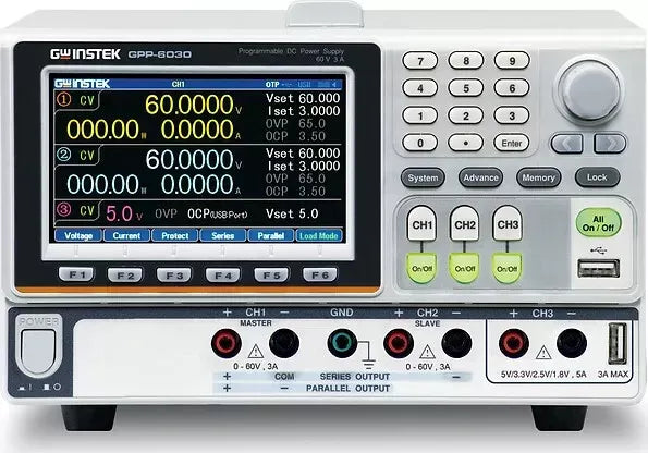 GW Instek GPP-6030 - 3-Channel 385W DC Power Supply with GPIB Interface