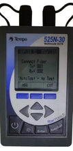 Load image into Gallery viewer, TEMPO 525N-30 Multimode Optical Loss Test Set (OLTS) for Fiber Networks - ZYYKZ Test Equipment