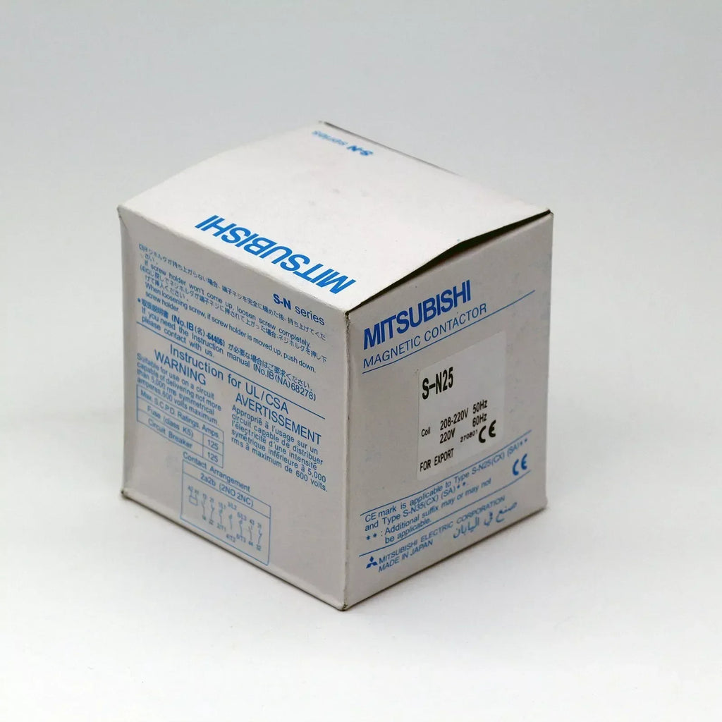 Mitsubishi S-N25 AC220V Magnetic Contactor - Reliable Industrial Switch - ZYYKZ Test Equipment