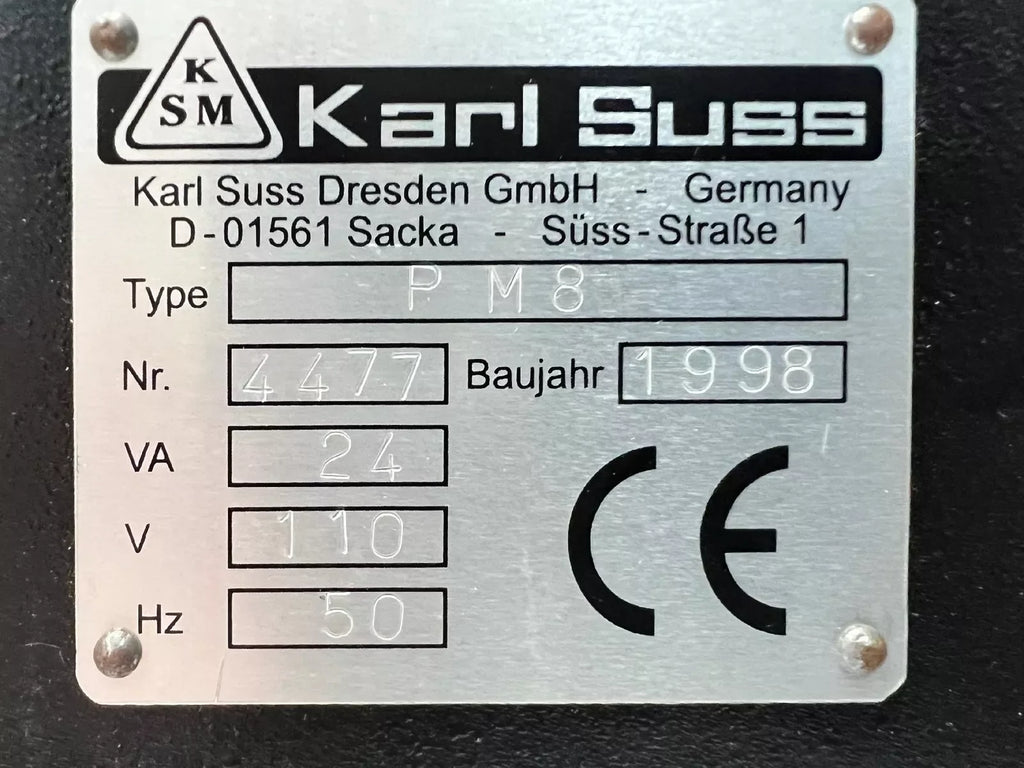 Karl Suss PM8 8-Inch Manual Probe Station with Vibraplane Vibration Isolation Workstation - ZYYKZ Test Equipment
