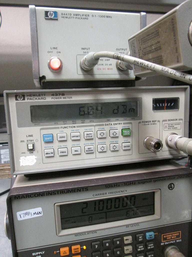 HP Wideband RF Amplifier 0.1-1300 MHz - ZYYKZ Test Equipment