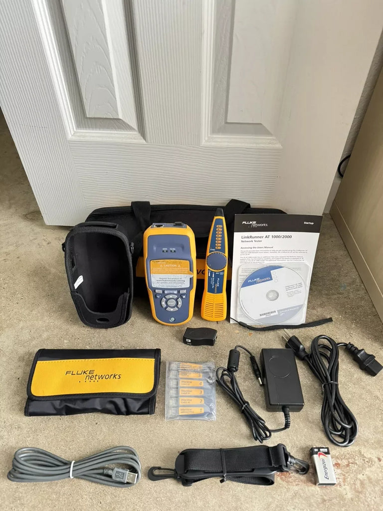 Fluke Networks LRAT-2000 Cable Tester Kit with Intellitone Probe - ZYYKZ Test Equipment