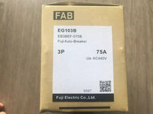 Load image into Gallery viewer, FUJI EG103B 3-Pole 75A Circuit Breaker - ZYYKZ Test Equipment