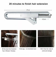 Load image into Gallery viewer, 6D Salon Fusion Hair Extension Connector &amp; Human Hair Extension Kit - ZYYKZ Test Equipment