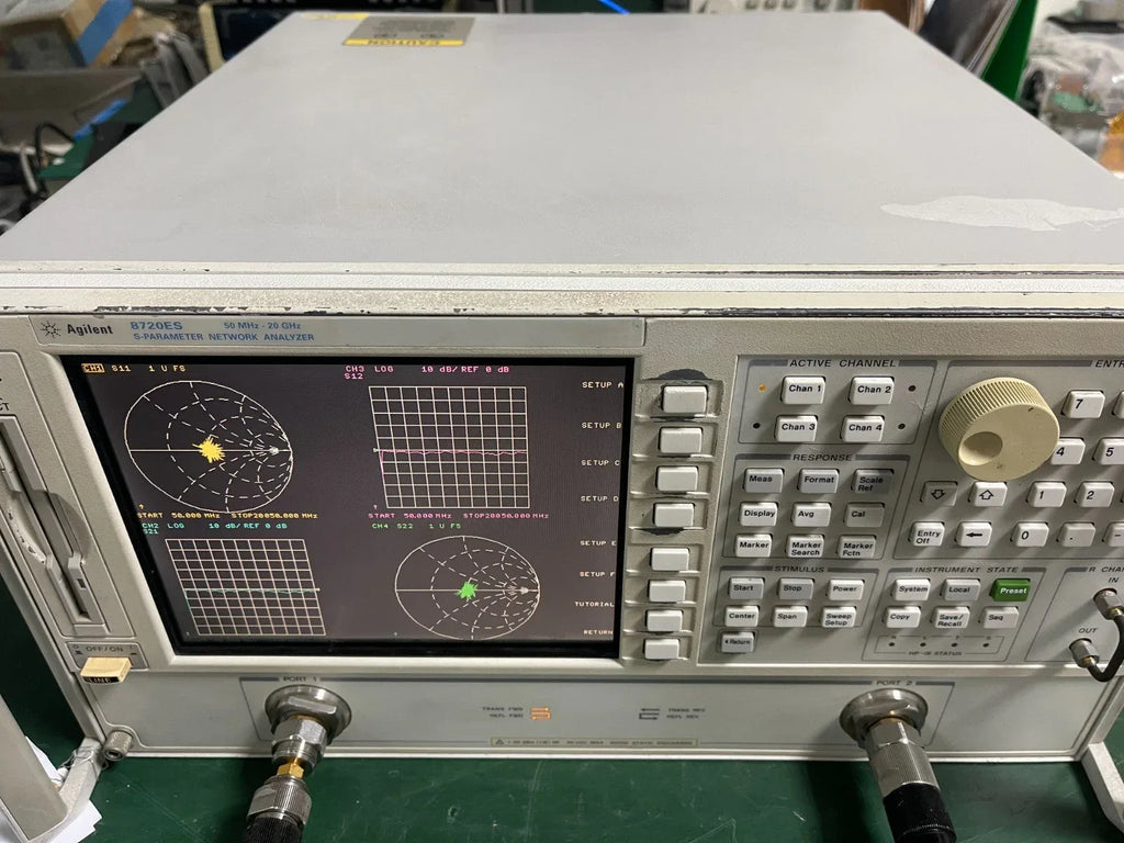 Agilent 8720ES Network Analyzer - 50 MHz to 20 GHz with Options 1D5/010 - ZYYKZ Test Equipment