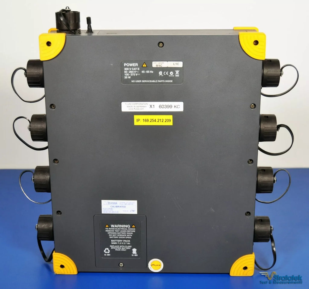 Fluke 1760 TOPAS Three Phase Power Quality Recorder - NIST Calibrated